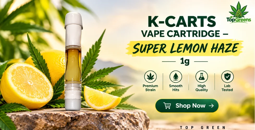 K-Carts Vape Cartridge – Super Lemon Haze 1g