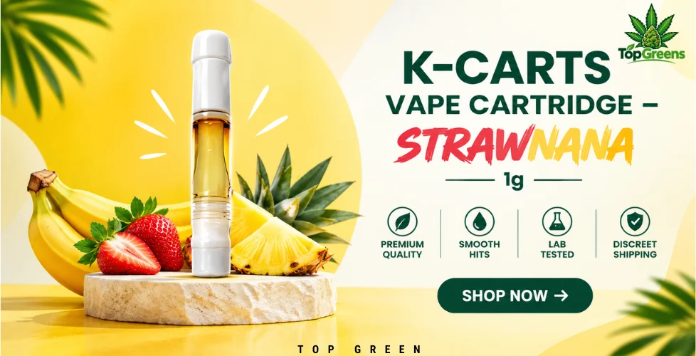 K-Carts Vape Cartridge – Strawnana 1g